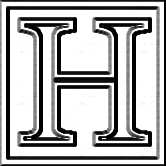 Capital letter H